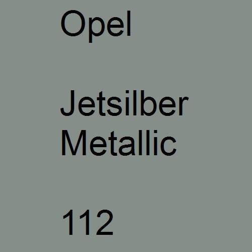 Opel, Jetsilber Metallic, 112.